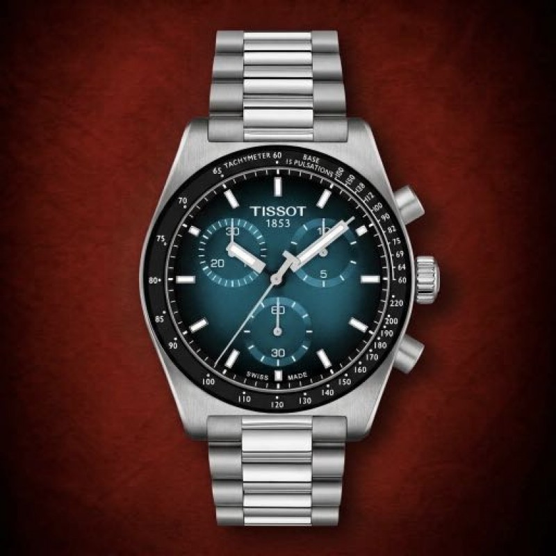 Authentic Grade Tisot PR5016 Stainless Steel Swiss Quartz Chronograph