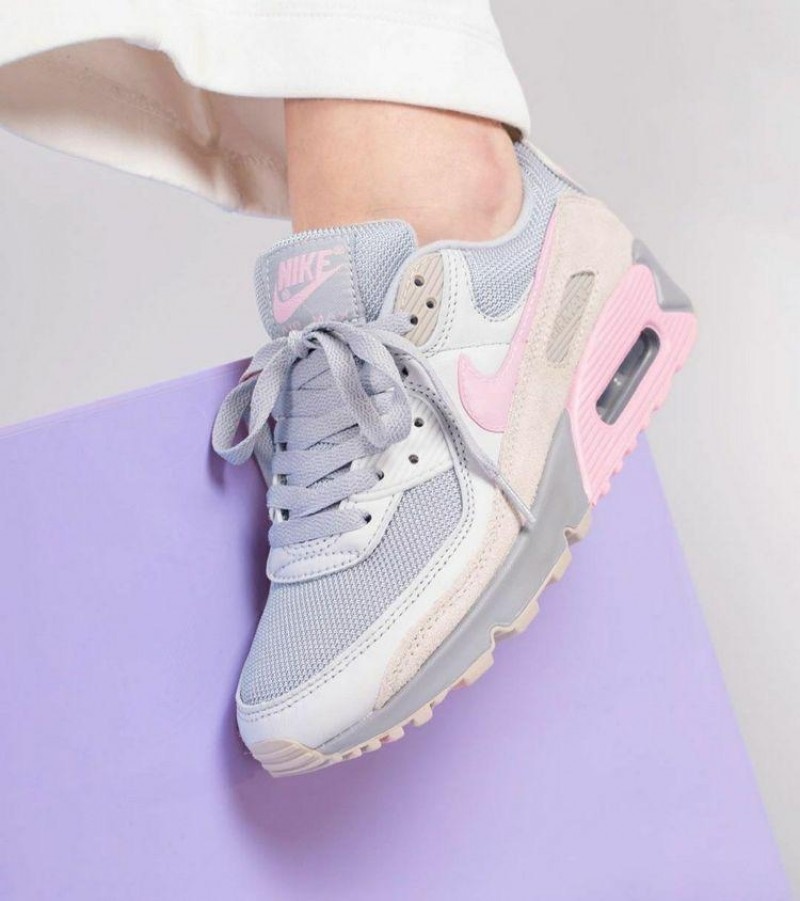 nike air max 90 vast grey pink wolf