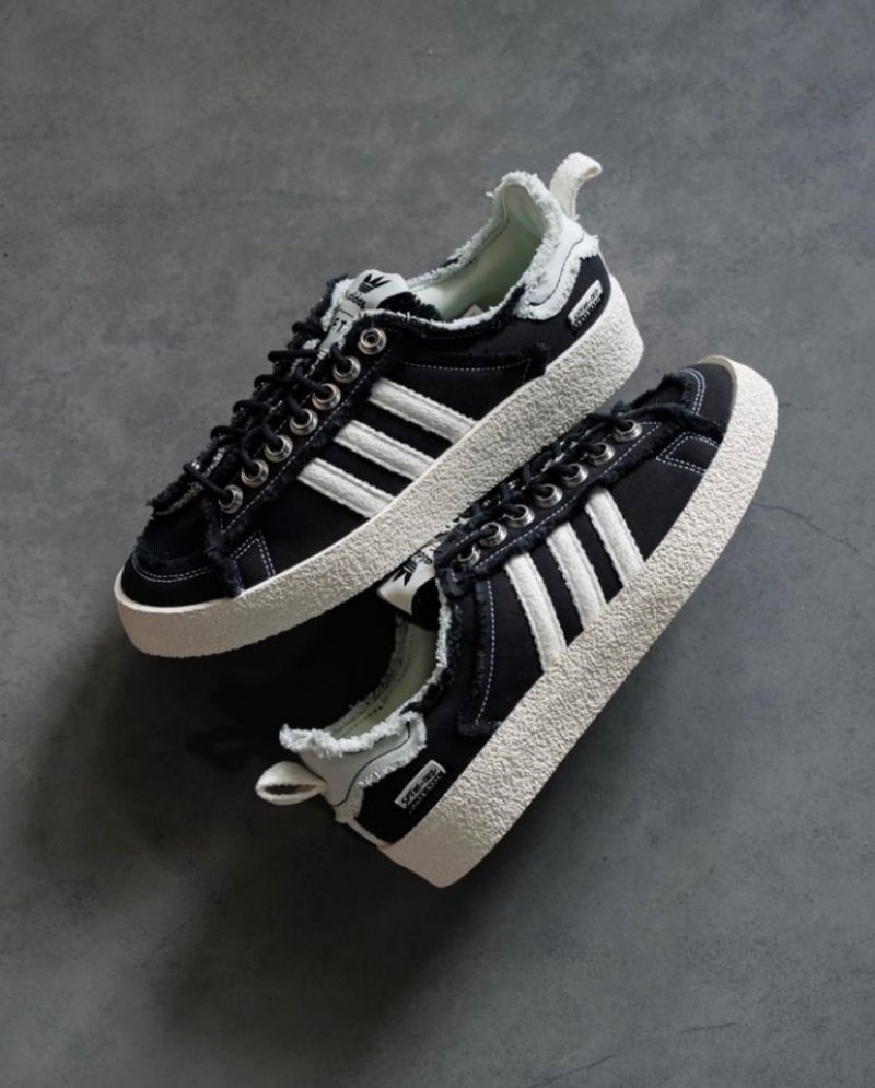 adidas gazelle silver green womens Adidas Originals x SFTM Campus 80s - Black main image 1