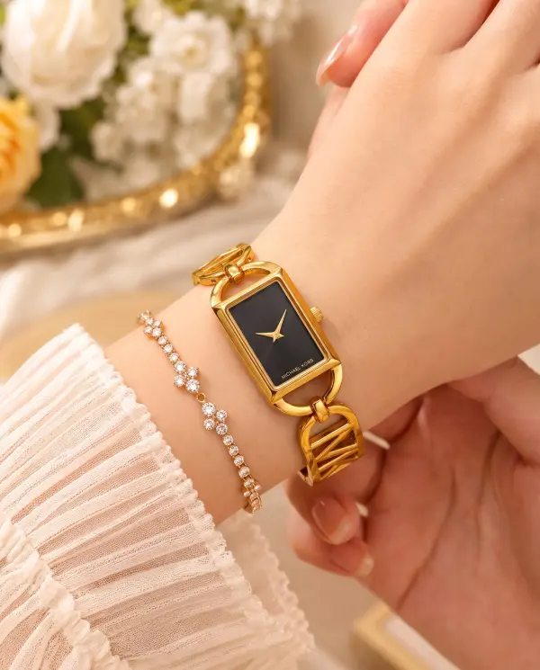 Michael_l Kors Empire Gold-Black