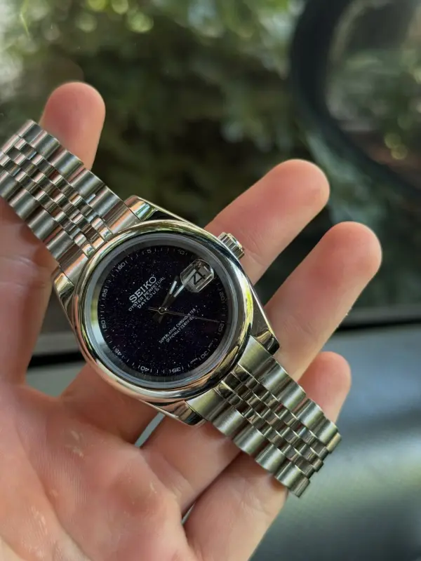 Seiko Oyster Perpetual Date Just Galaxy Black