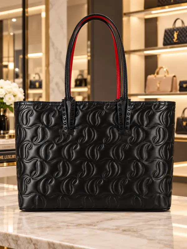 CHRISTIAN LOUBOTIN CABATA SMALL TOTE BAG PREMIUM QUALITY (WITH DUST COVER PREMIUM QUALITY