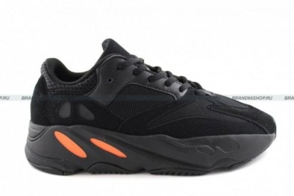 black and orange yeezy 700