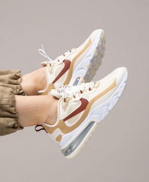 Nike women's air max 270 react team gold/cinnamon-club gold sale