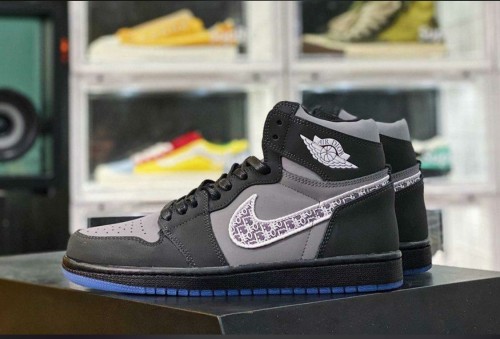 black dior air jordan 1