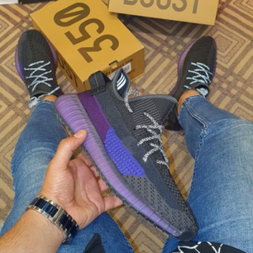 yeezy 350 black and purple
