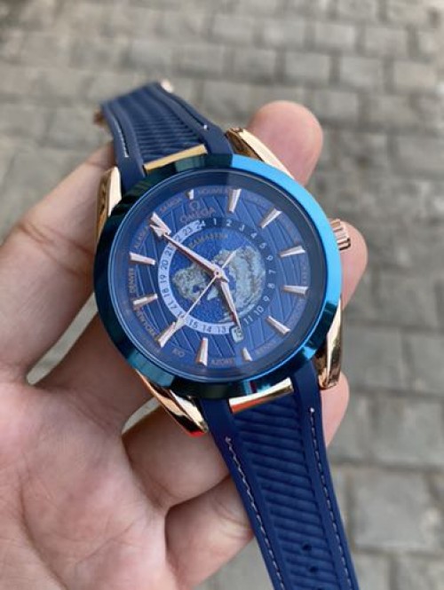 Omeg a Aqua Terra Automatic Blue Copper