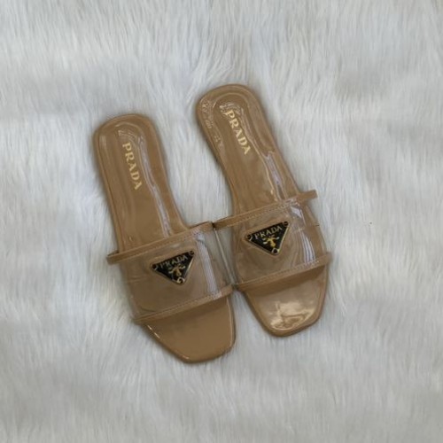 Prada Transparent Flats With Plain Box