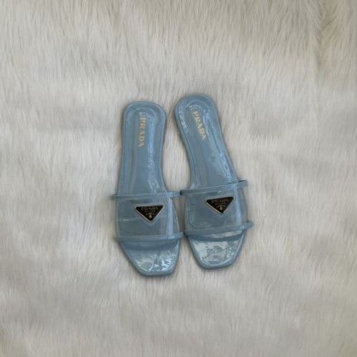 Prada Transparent Flats With Plain Box
