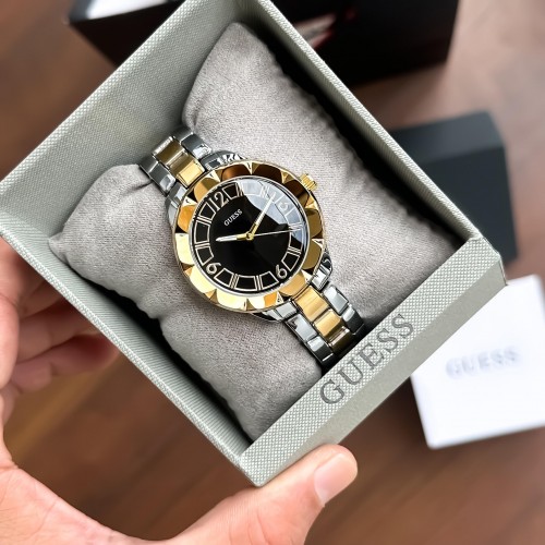 Guess Two Tone Black Dial