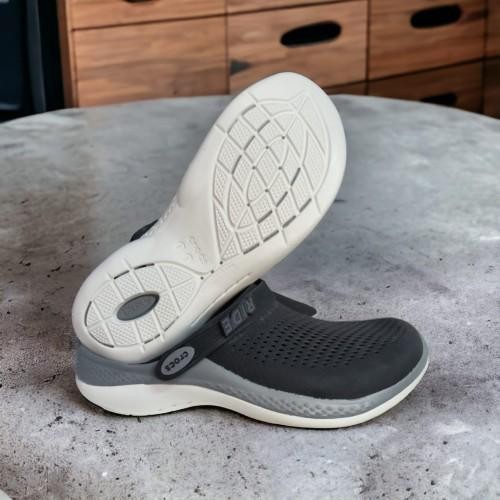 CROC S LITE RIDE 360 BLACK GREY WHITE