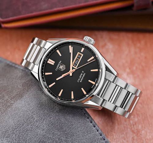 Tag Heuerr Calibre 5 Day Date Chain