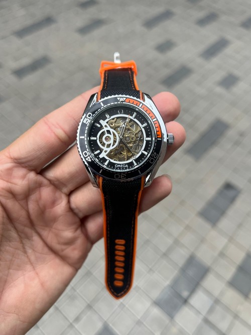 Omeg A Speedmaster Automatic Silver Black