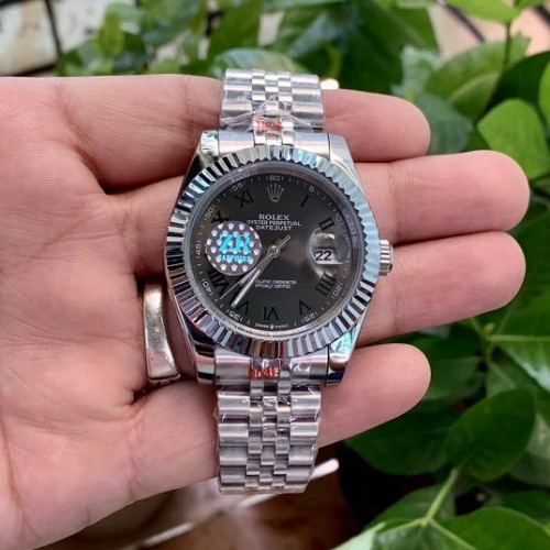 Rolexx Date Just 41 Silver Wimbeldon (ZR)