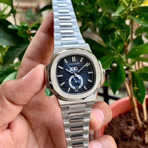 Patek Philippe Day Date Silver Blue