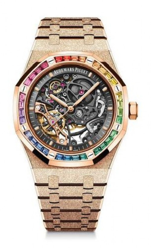 Audemars Piguet Royal Oak Frosted Rainbow daimond Rose gold