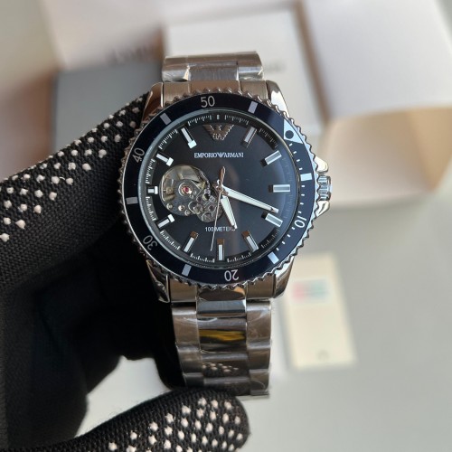 Emporio Arman i Automatic Crown AAA Silver Black
