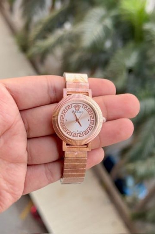 Alternative view of Versace Greca Pink Dial