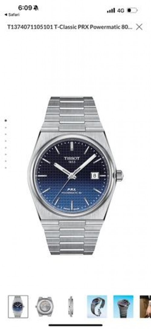 Tissot Prx Blue two tone Automatic