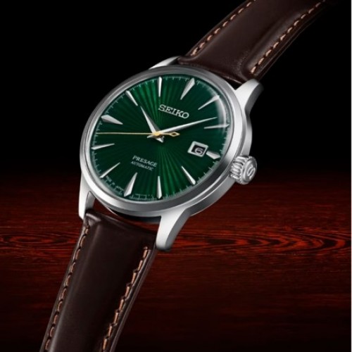 Seiko Presage Coctail Brown Leather Strap