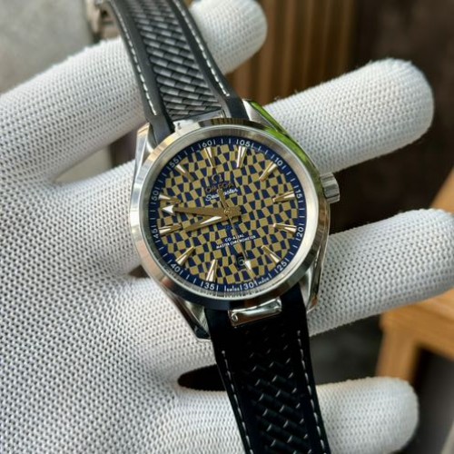 Alternative view of Seamaster Aqua Terra Olympic Limited Edition Yellow Checks Dial Mens Watch