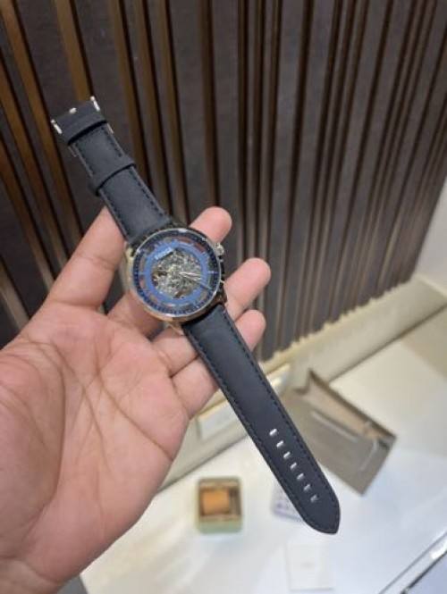 Alternative view of FOSSIL AUTOMATIC BLACK LEATHER BELT