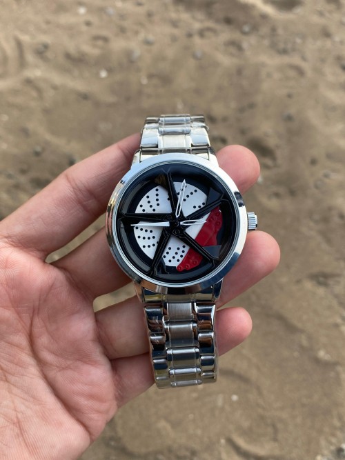 Fossi l Spinner Silver Red