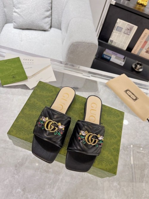 GUCC I BLACK CANARY SLIPPERS FOR WOMEN FIX