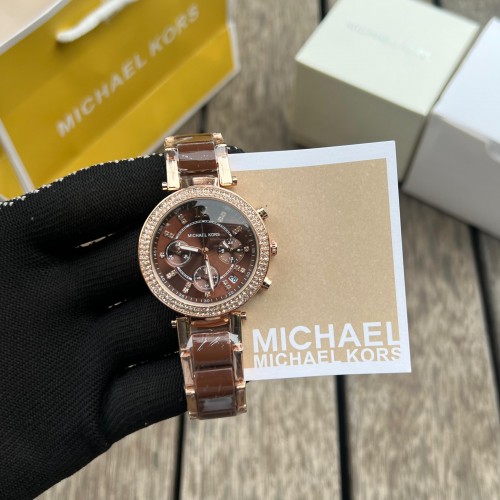 Alternative view of Michael Kor S Parker Brown