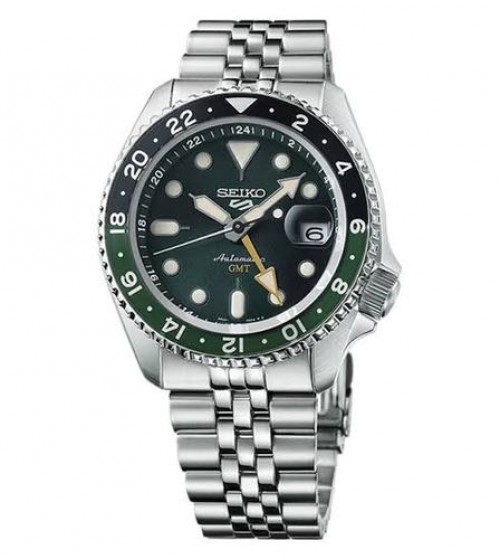 Seiko Sports 5 GMT Green