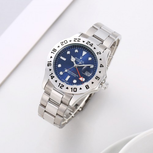 Alternative view of Role X Oyster Perpetual Explorer 2 0 Quartz Silver Blue