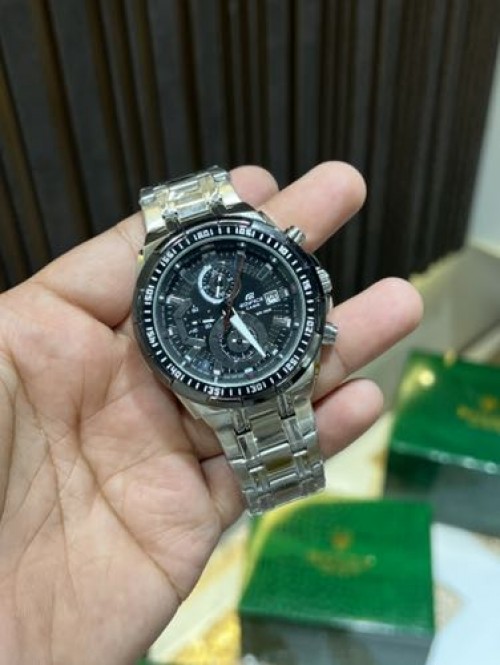 EDIFICE SILVER BLACK