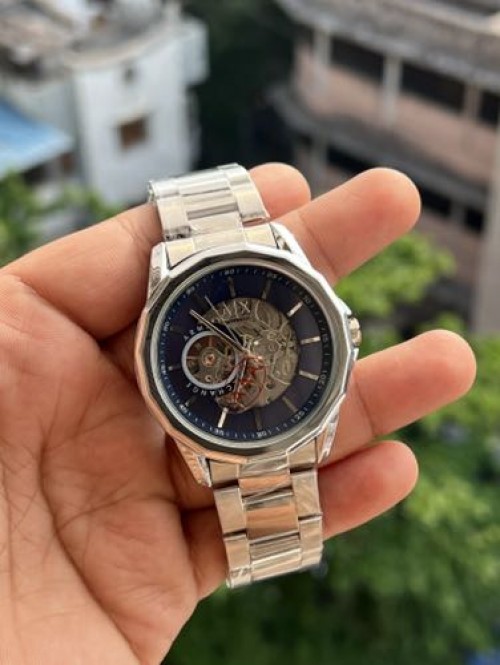 ARMANI EXCHANGE AUTOMATIC SILVER BLUE