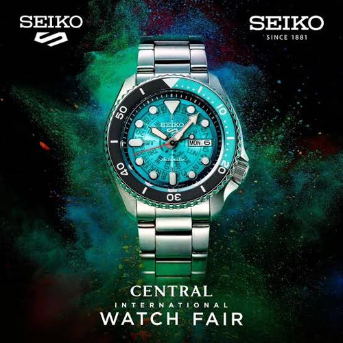 Seiko Sports 5 Skeleton Turquoise Blue Authentic Store Quality