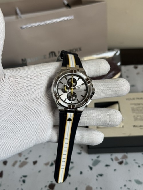 Alternative view of Maurice Lacroix Aikon Chronograph Grey Yellow AUTHENTIC Store Quality