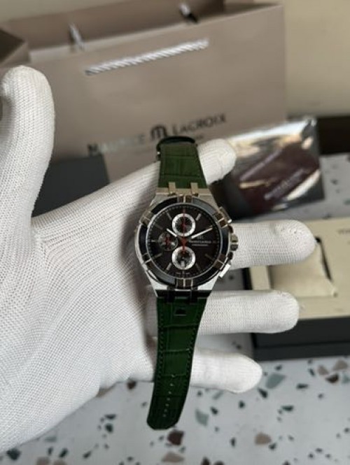 Maurice Lacroix Aikon Chronograph Green AUTHENTIC Store Quality