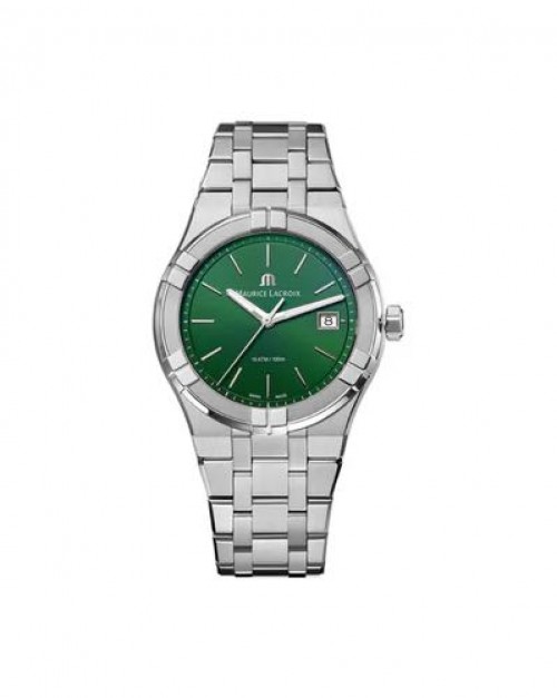 Maurice Lacroix Aikon Silver Green AUTHENTIC Store Quality