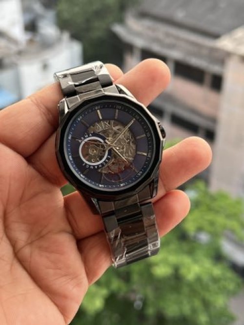 ARMANI EXCHANGE BLACK BLUE DIAL