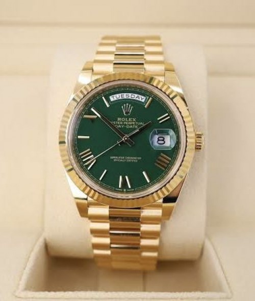 Rolex Day Date Gold Green YZ