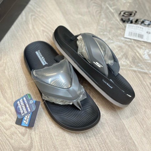 Alternative view of Skecher S Hyper Burst Simplex Grey Black Premium Slides