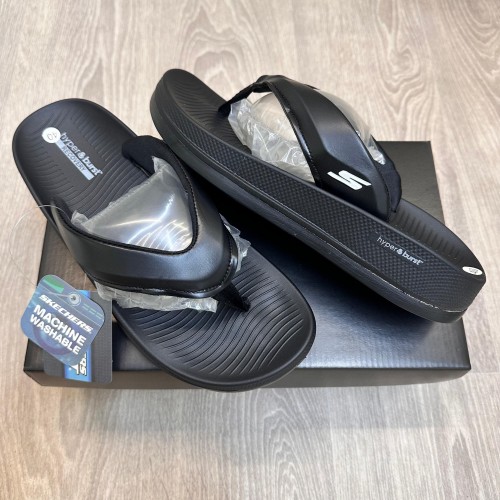 Skecher S Hyper Burst Simplex Full Black Premium Slides