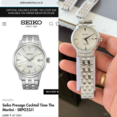 Alternative view of Seiko Presage Automatic
