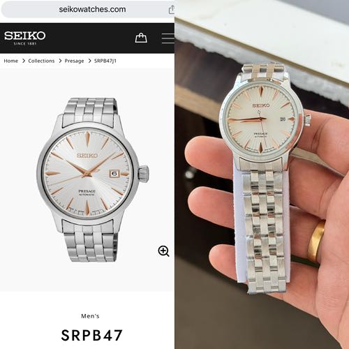 Alternative view of Seiko Presage Automatic