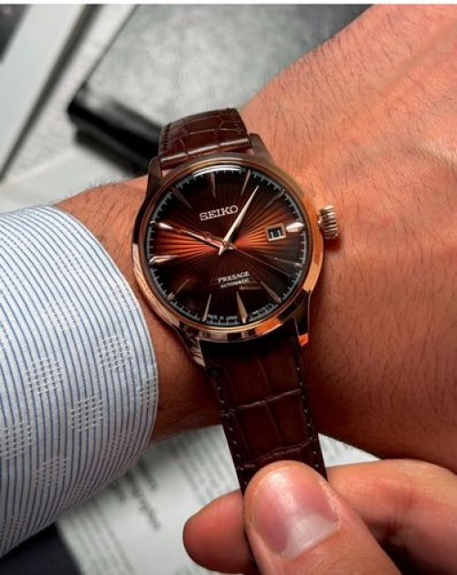 Alternative view of SEIKO PRESAGE PREMIUM AUTOMATIC ROSEGOLD