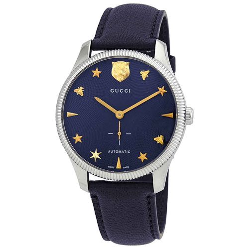 GUCCI G TIMELESS LEATHER BLUE 40mm