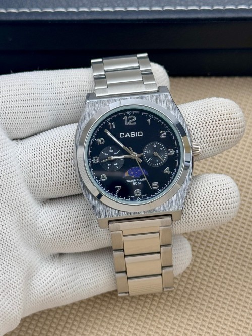 Alternative view of Casio Standard Analog Men S Moon Phase Dial Quartz MTP M300D