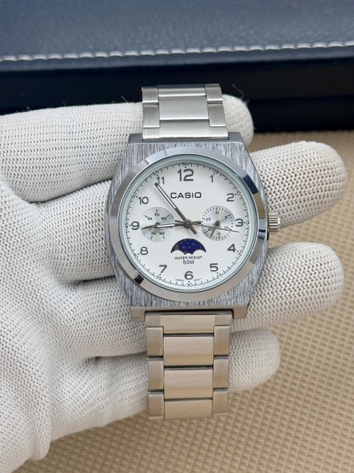 Alternative view of Casio Standard Analog Men S Moon Phase Dial Quartz MTP M300D