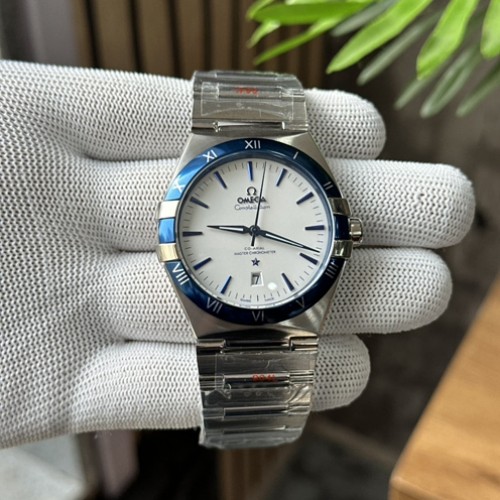 Omega Constellation Co Axial White Dial