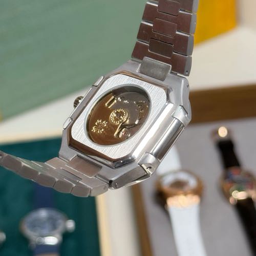 Alternative view of Patek Phillipe Cubitus Stainless Steel Blue Dial