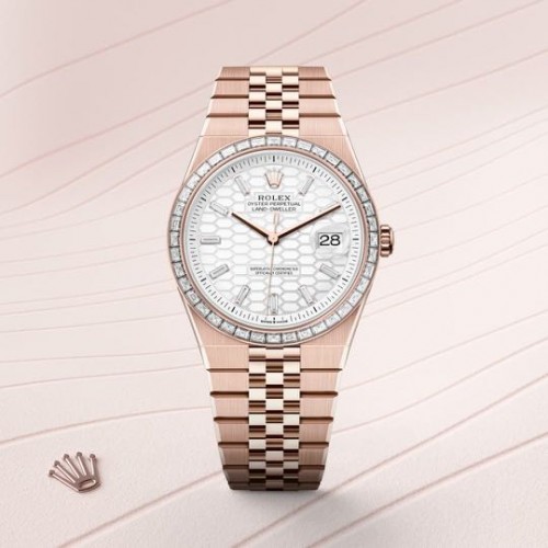 Rolex Land Dweller 2025 Rose Gold White Diamond Edition